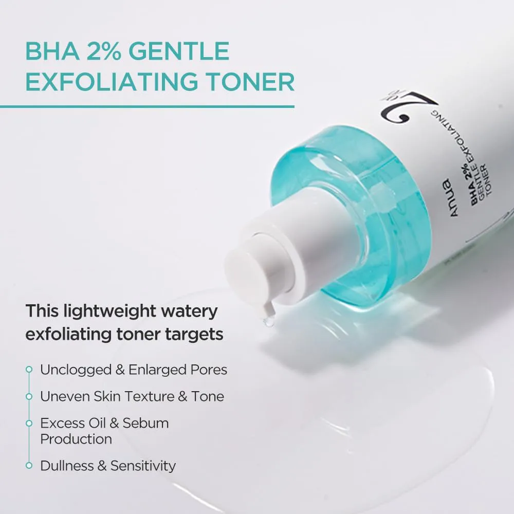 تونر لایه بردار و کنترل منافذ آنوا 2%BHA