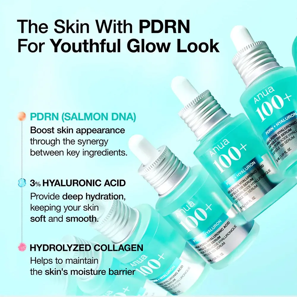 سرم آبرسان هیالورونیک اسید و PDRN آنوا