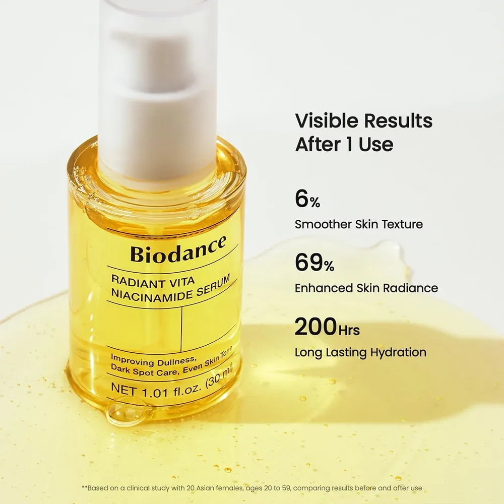 سرم روشن کننده و ضد لک ویتا نیاسینامید بایودنس Biodance
