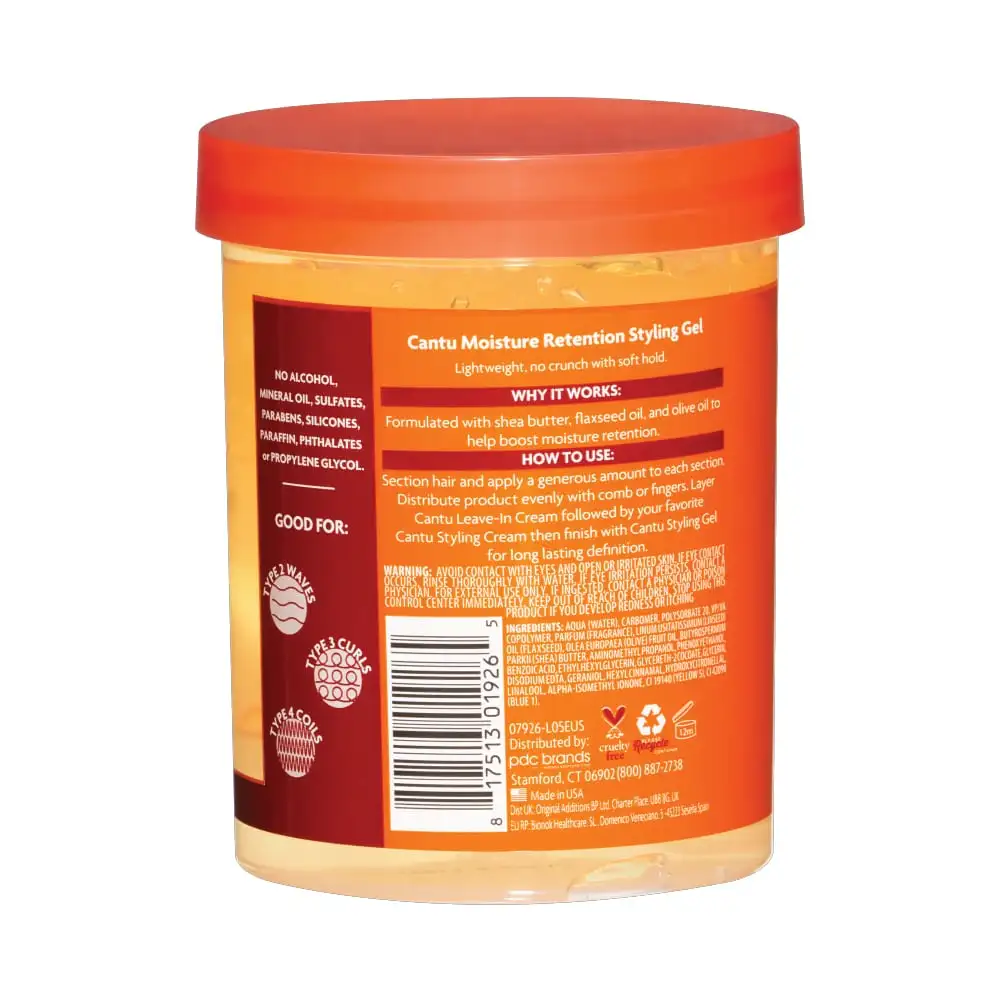 ژل حالت دهنده و حفظ رطوبت مو کانتو حاوی شی باتر، بذر کتان و روغن زیتون