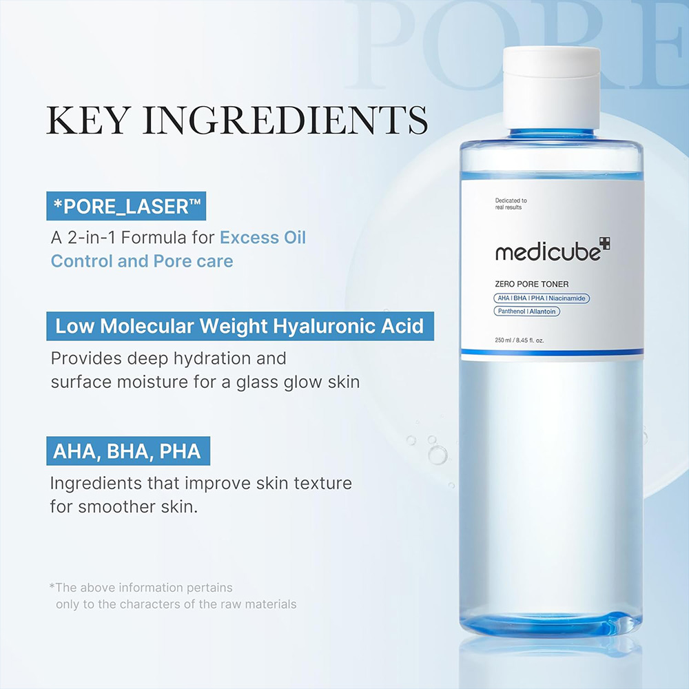 تونر لایه بردار و کنترل منافذ مدی کیوب Medicube Zero Pore Toner