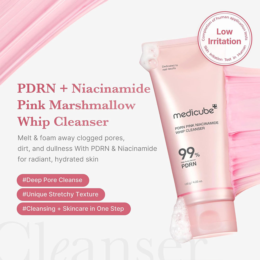 شوینده PDRN نیاسینامید مدی کیوب | روشن کننده و یکنواختی ظاهر پوست