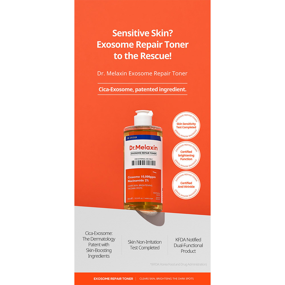 تونر ترمیم کننده اگزوزوم دکتر ملاکسین Dr.Melaxin Exosome Repair Toner