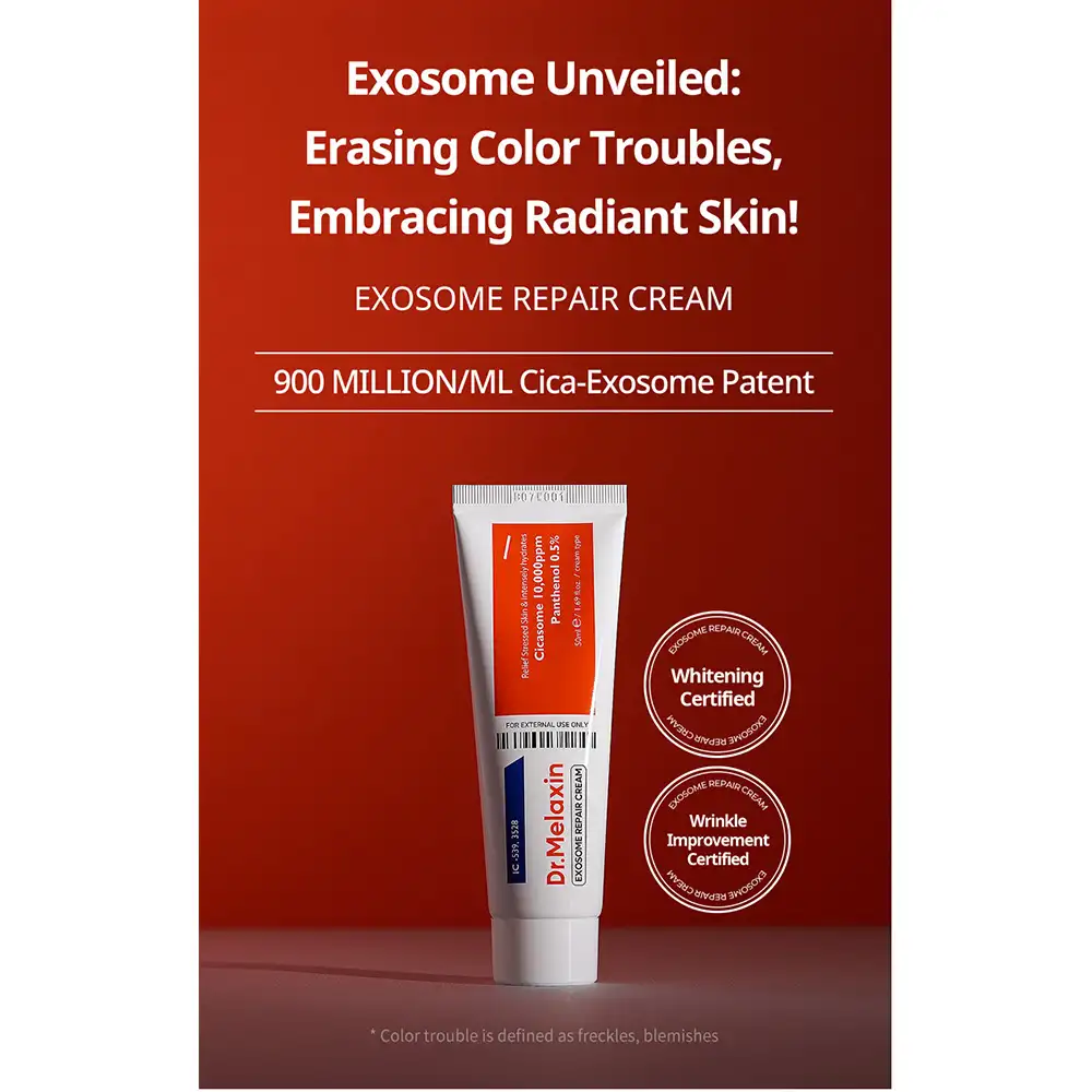 کرم ترمیم کننده و تسکین دهنده اگزوزوم دکتر ملاکسین Dr.Melaxin Exosome Repair Cream