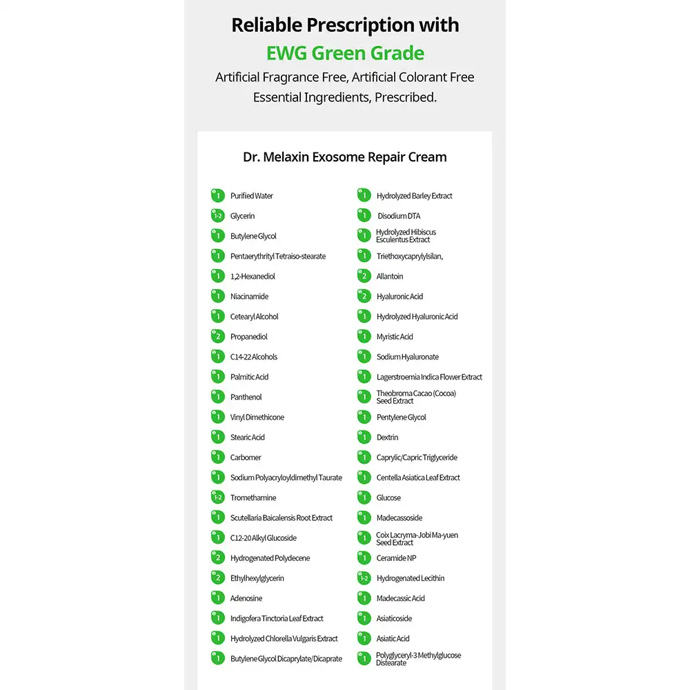 کرم ترمیم کننده و تسکین دهنده اگزوزوم دکتر ملاکسین Dr.Melaxin Exosome Repair Cream
