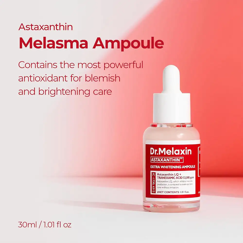 آمپول ضد لک و روشن کننده آستاگزانتین دکتر ملاکسین Dr.Melaxin Astaxanthin Brightening Ampoule