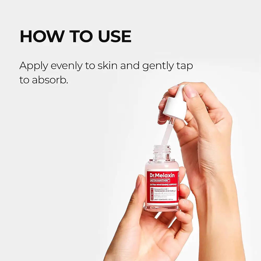 آمپول ضد لک و روشن کننده آستاگزانتین دکتر ملاکسین Dr.Melaxin Astaxanthin Brightening Ampoule