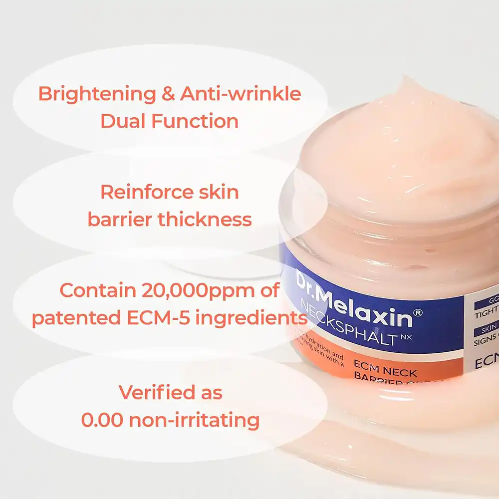 کرم گردن دکتر ملاکسین Necksphalt ECM Ceramide ضد چروک و لیفت کننده پوست گردن