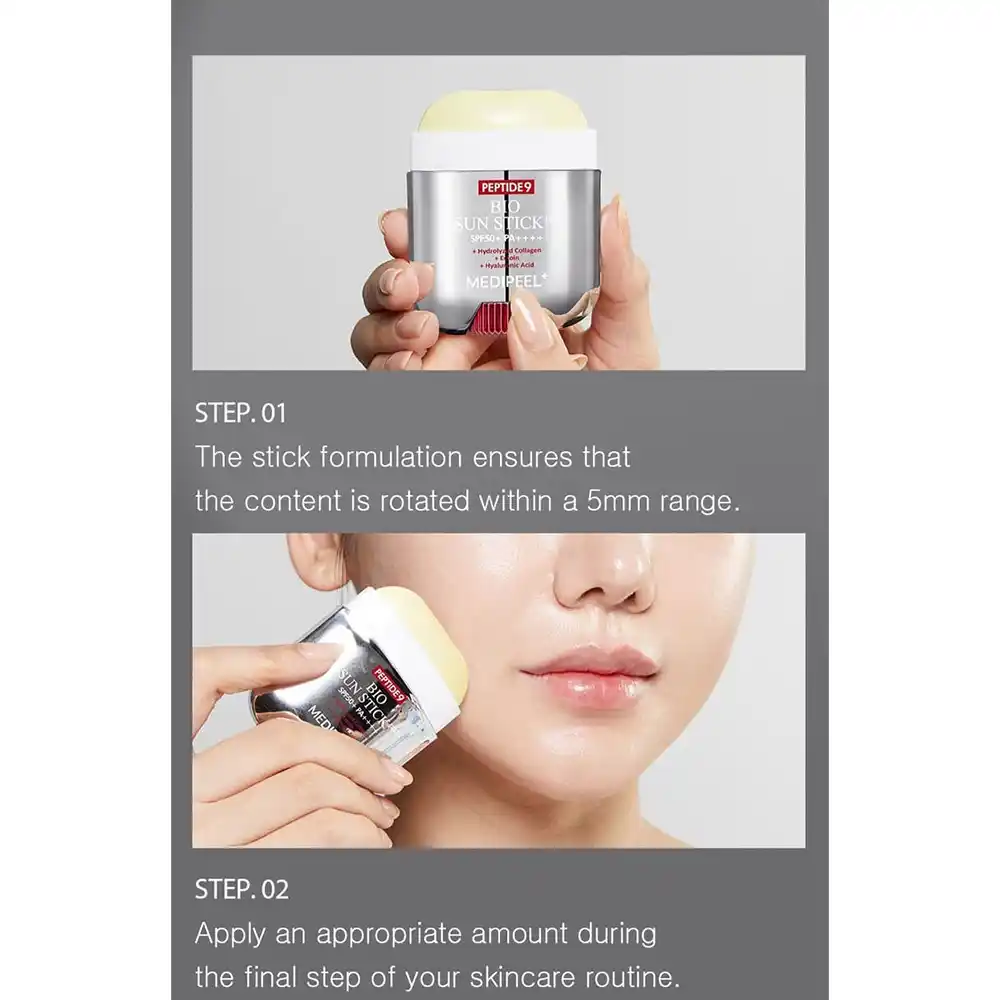 ضد آفتاب استیکی ضد چروک و آبرسان 9 پپتاید مدی پیل SPF50 |  آلوئه ورا