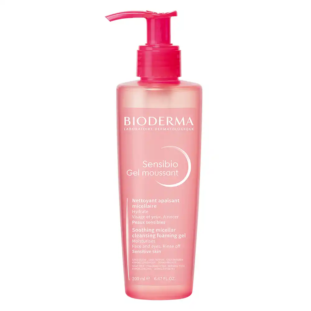 فوم ژل شستشوی صورت بایودرما سنسیبیو Bioderma Sensibio Gel Moussant برای پوست حساس و خشک
