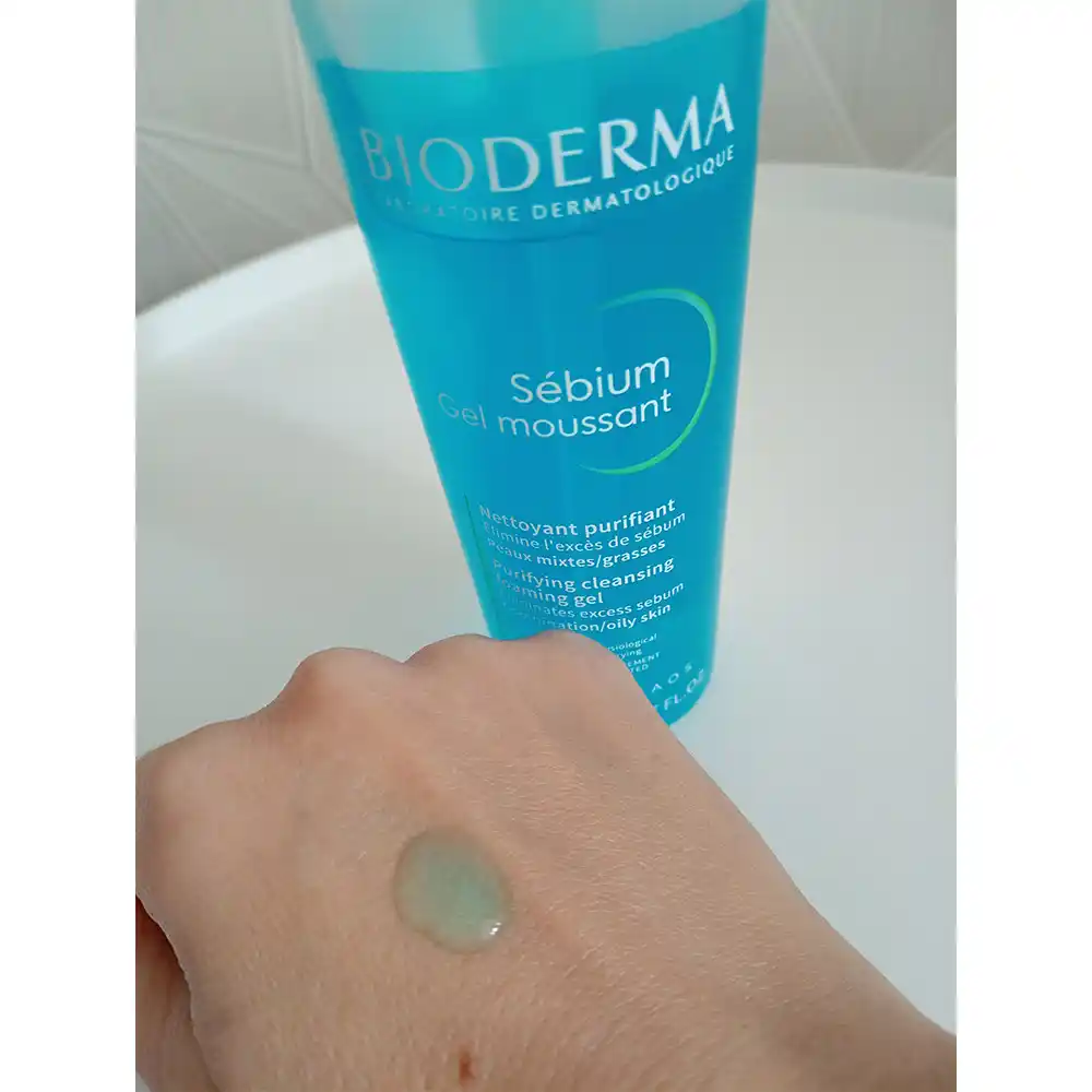 ژل شستشوی صورت سبیوم بایودرما Bioderma Sebium Gel Moussant | پوست چرب و مختلط مستعد آکنه