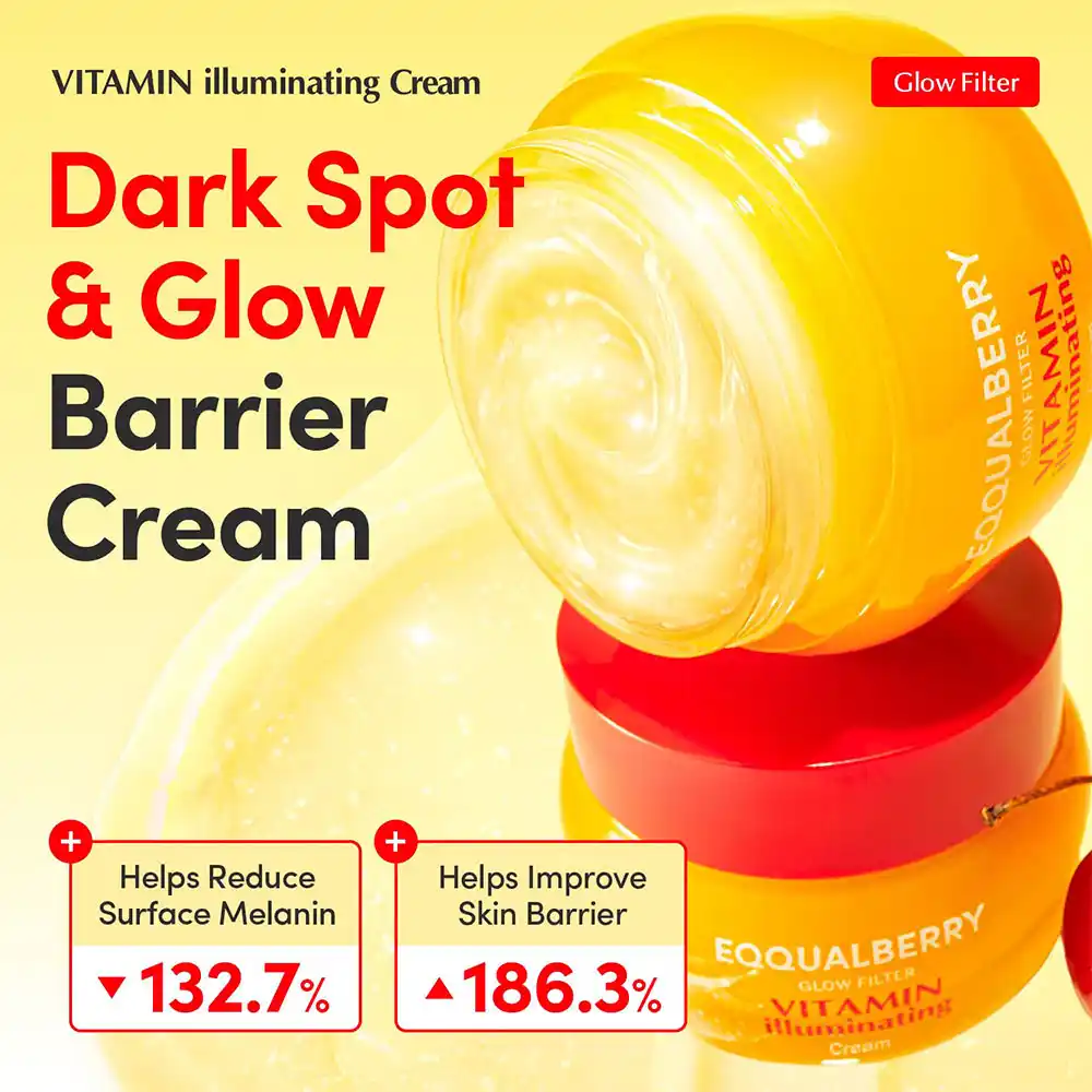 کرم کپسولی ویتامینه اکوال بری ضد لک قوی و روشن‌کننده EQQUALBERRY Vitamin Illuminating Cream