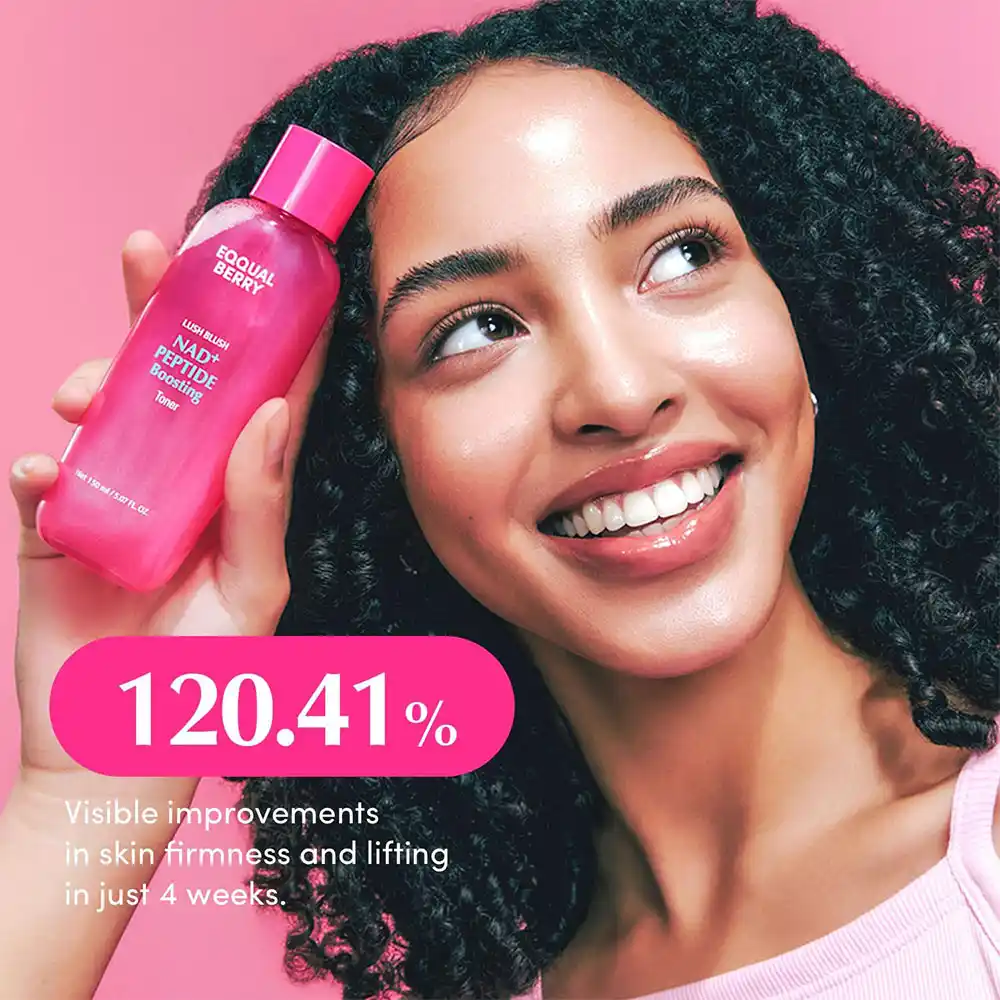 تونر NAD+ و پپتاید اکوال بری ضد چروک، جوان‌ساز و درخشان‌کننده EQQUALBERRY NAD+ Peptide Boosting Toner