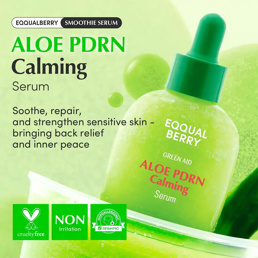 سرم PDRN و آلوئه‌ورا اکوال بری EQQUALBERRY Aloe PDRN Calming Serum