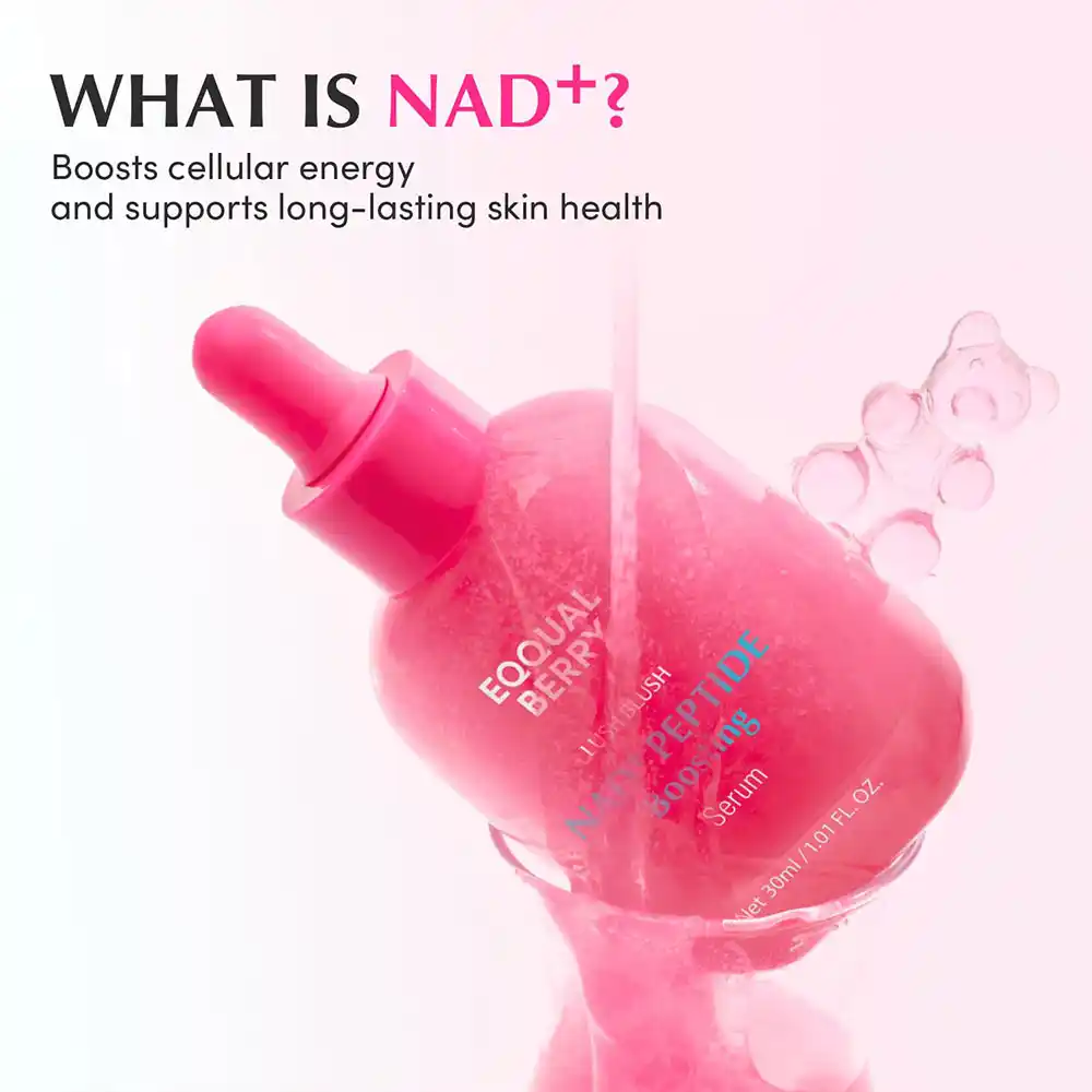 سرم NAD+ و پپتاید اکوال بری | کاهش چین و چروک و افزایش سفتی پوست EQQUALBERRY NAD+ Peptide Boosting Smoothie Serum