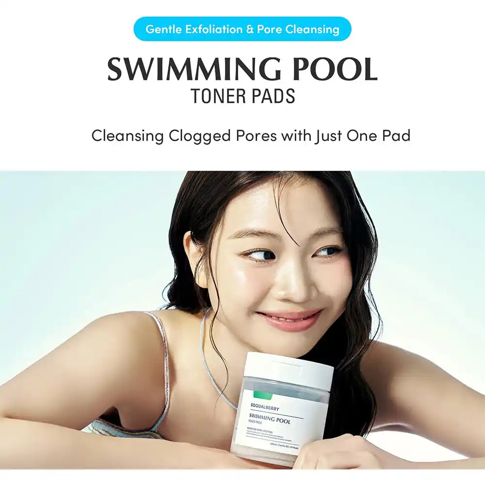 پد تونر آبرسان و تسکین‌دهنده اکوال بری EQQUALBERRY Swimming Pool Toner Pads