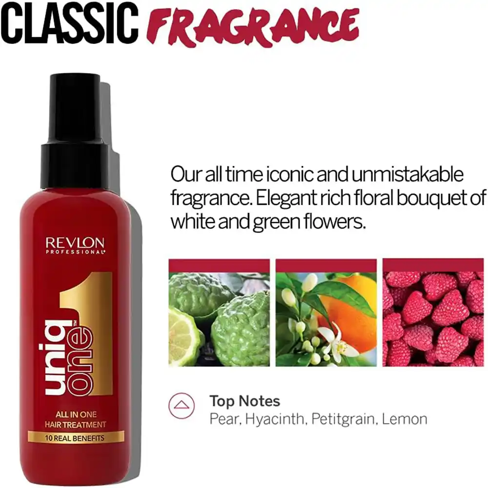 اسپری مو یونیک وان رولون حرفه‌ای | انواع مو Revlon Professional UniqOne 10-in-1 Hair Treatment Spray