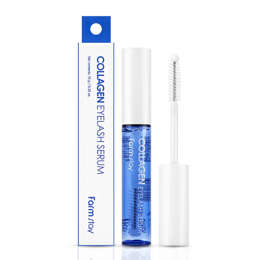 سرم تقویت مژه کلاژن و هیالورونیک اسید فارم استی Farmstay Collagen Eyelash Serum