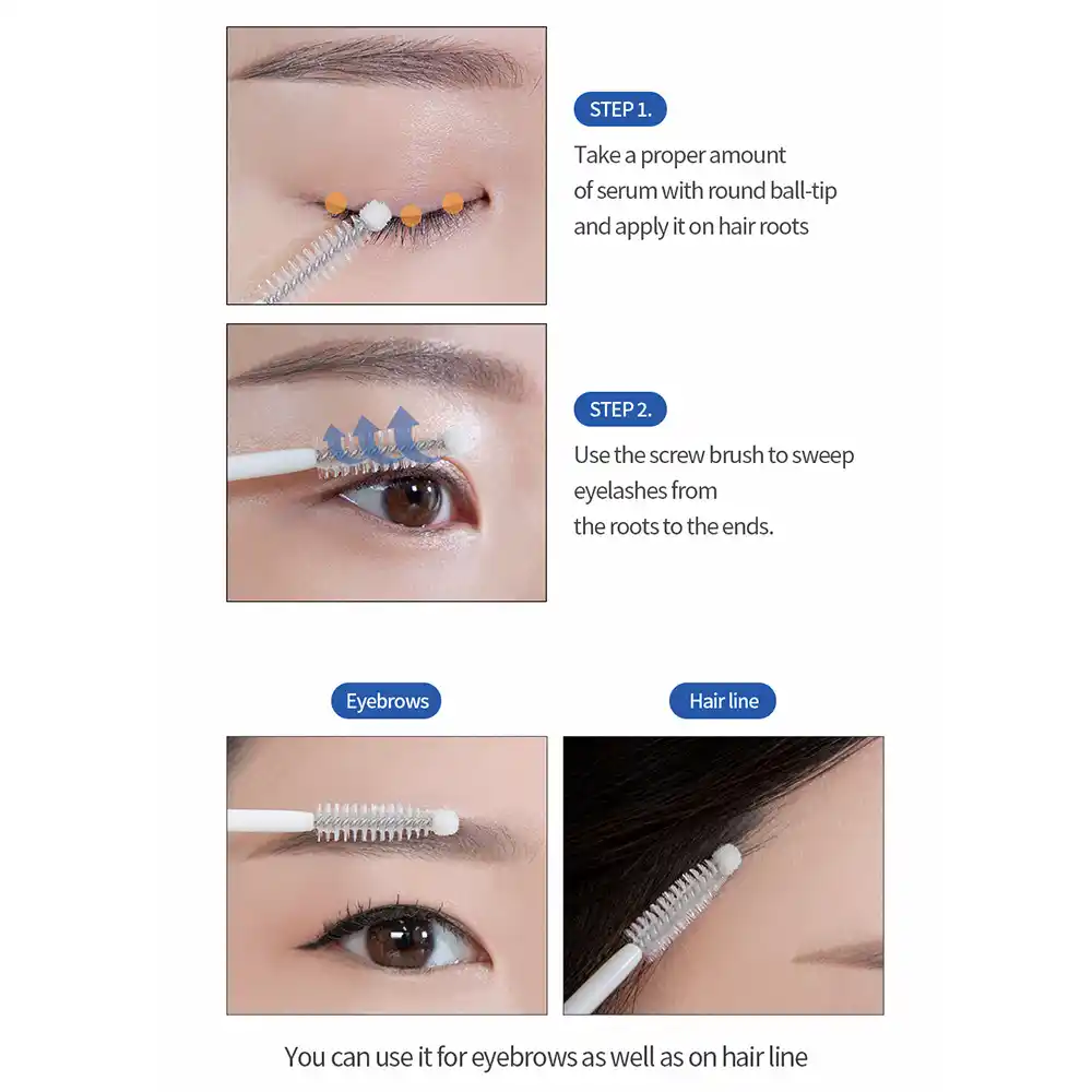 سرم تقویت مژه کلاژن و هیالورونیک اسید فارم استی Farmstay Collagen Eyelash Serum
