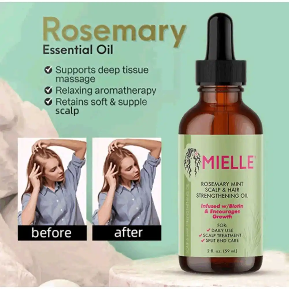 روغن ضد ریزش مو رزماری و نعناع میله ارگانیک Mielle Rosemary Mint Scalp Hair Oil