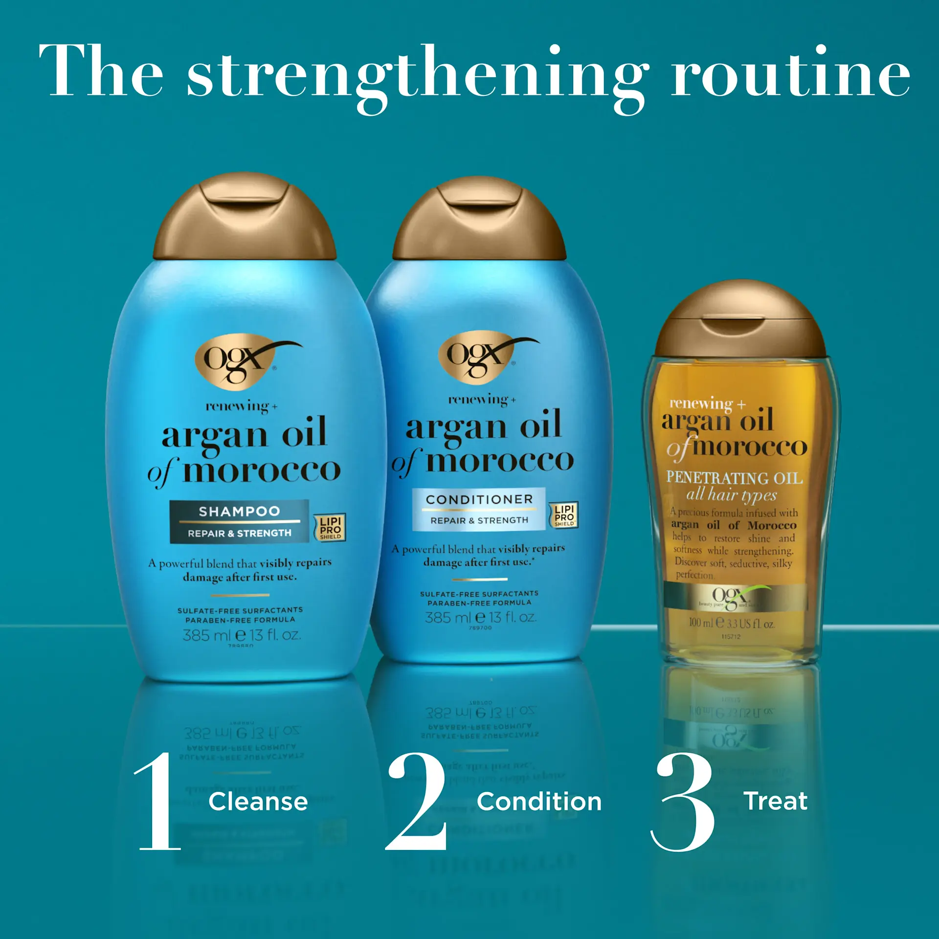 شامپو روغن آرگان بدون سولفات ترمیم و تقویت موهای خشک او جی ایکس OGX Renewing Argan Oil of Morocco Shampoo