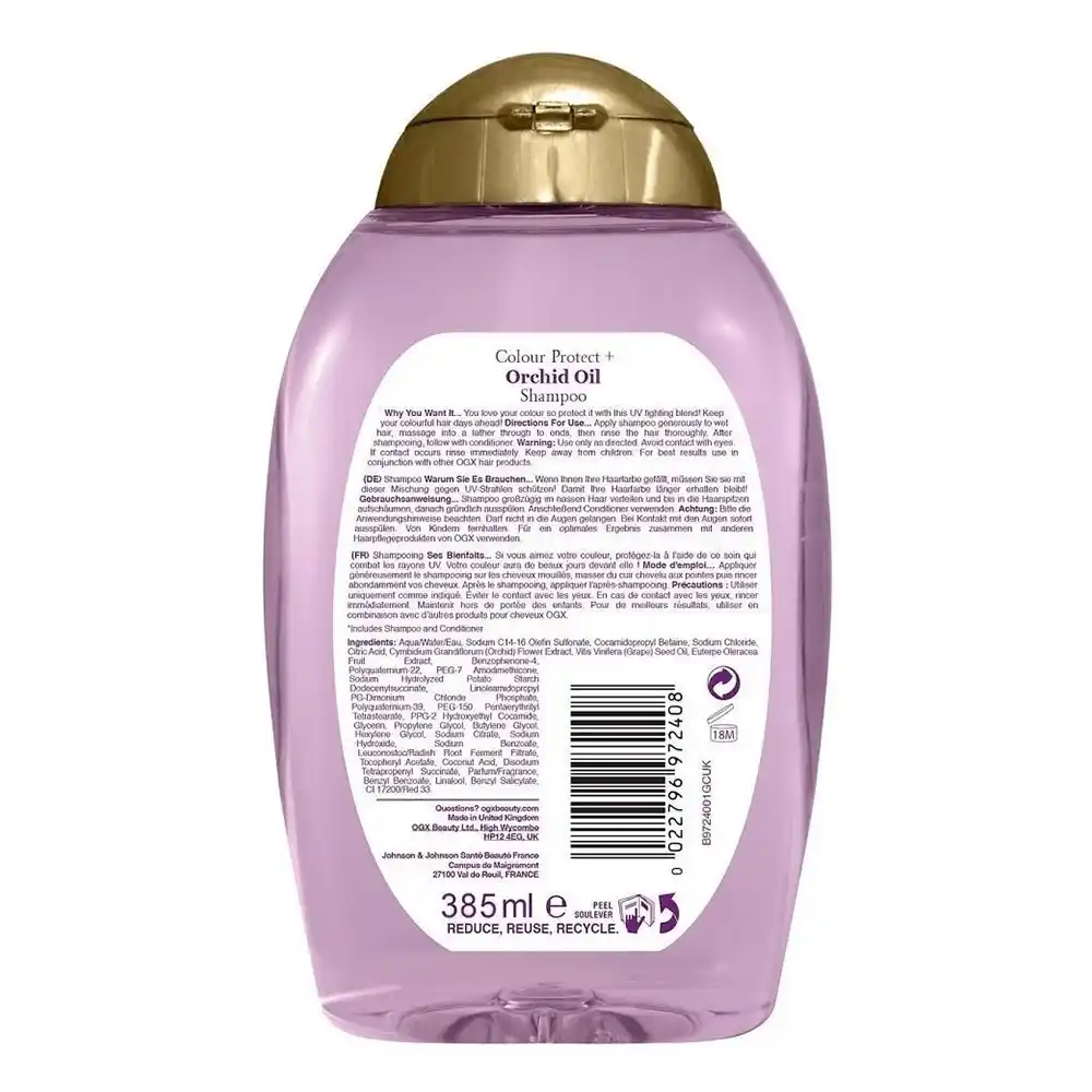 شامپو مراقبت موی رنگ شده او جی ایکس OGX Fade-Defying Orchid Oil Shampoo