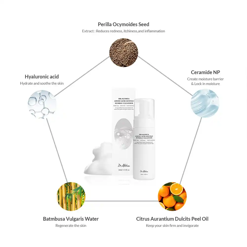 فوم شستشوی حبابی آمینو اسید دکتر آلتیا Dr.Althea Amino Acid Gentle Bubble Cleanser