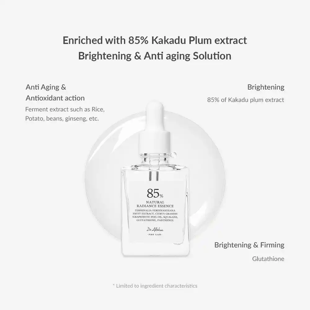 اسنس روشن‌کننده و تسکین پوست حساس  رادیانس 85% دکتر آلتیا Dr. Althea Natural Radiance Essence
