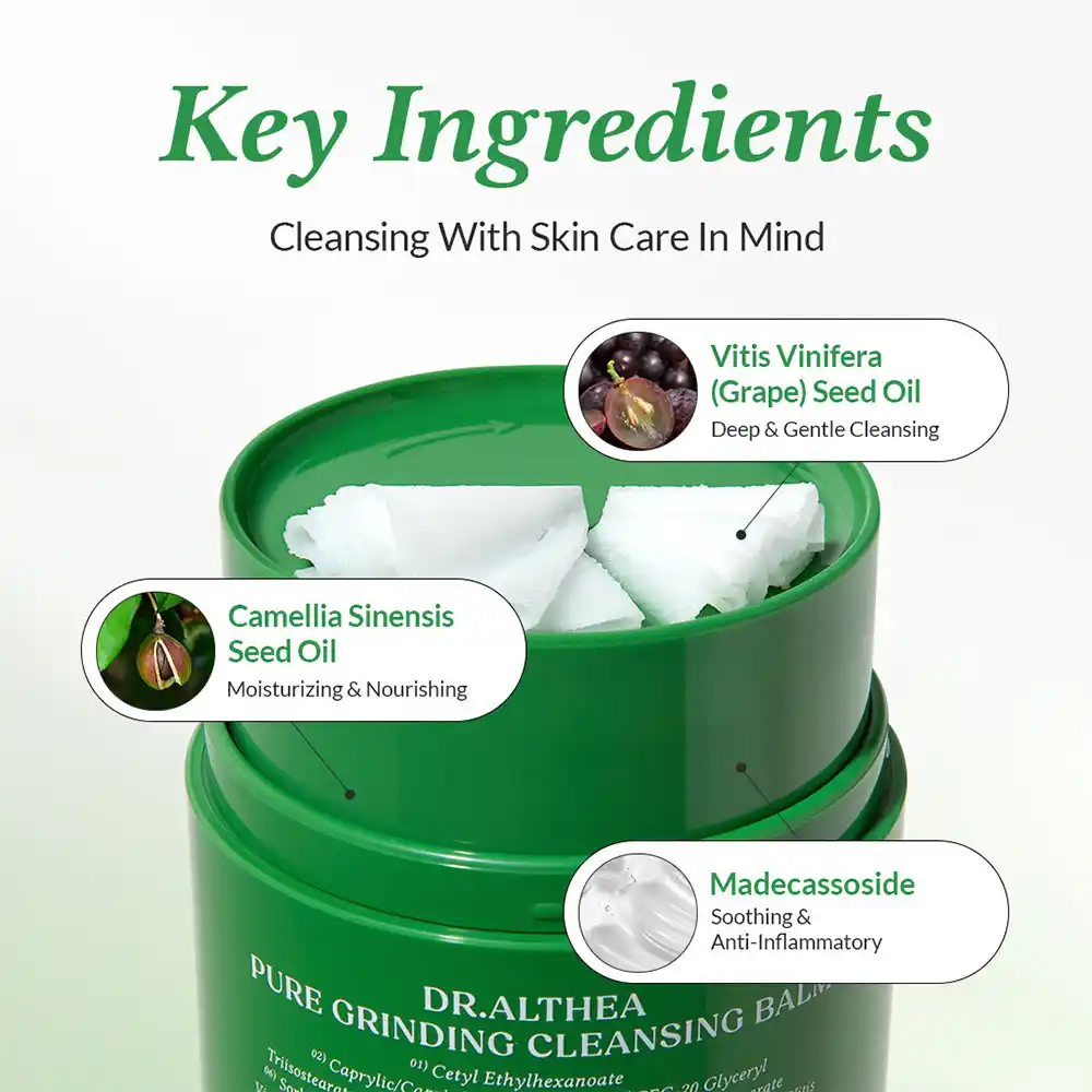 بالم پاک‌کننده دکتر آلتیا Dr. Althea Pure Grinding Cleansing Balm | مناسب پوست‌های حساس