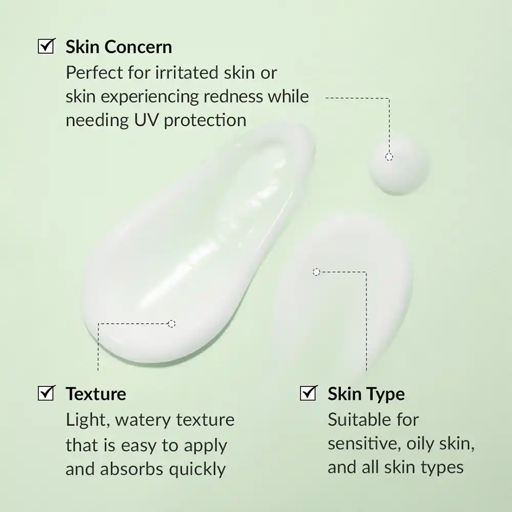 ضدآفتاب چای سبز دکترآلتیا Dr.Althea Green Tea FreshSPF50 | تسکین دهنده پوست خشک و حساس