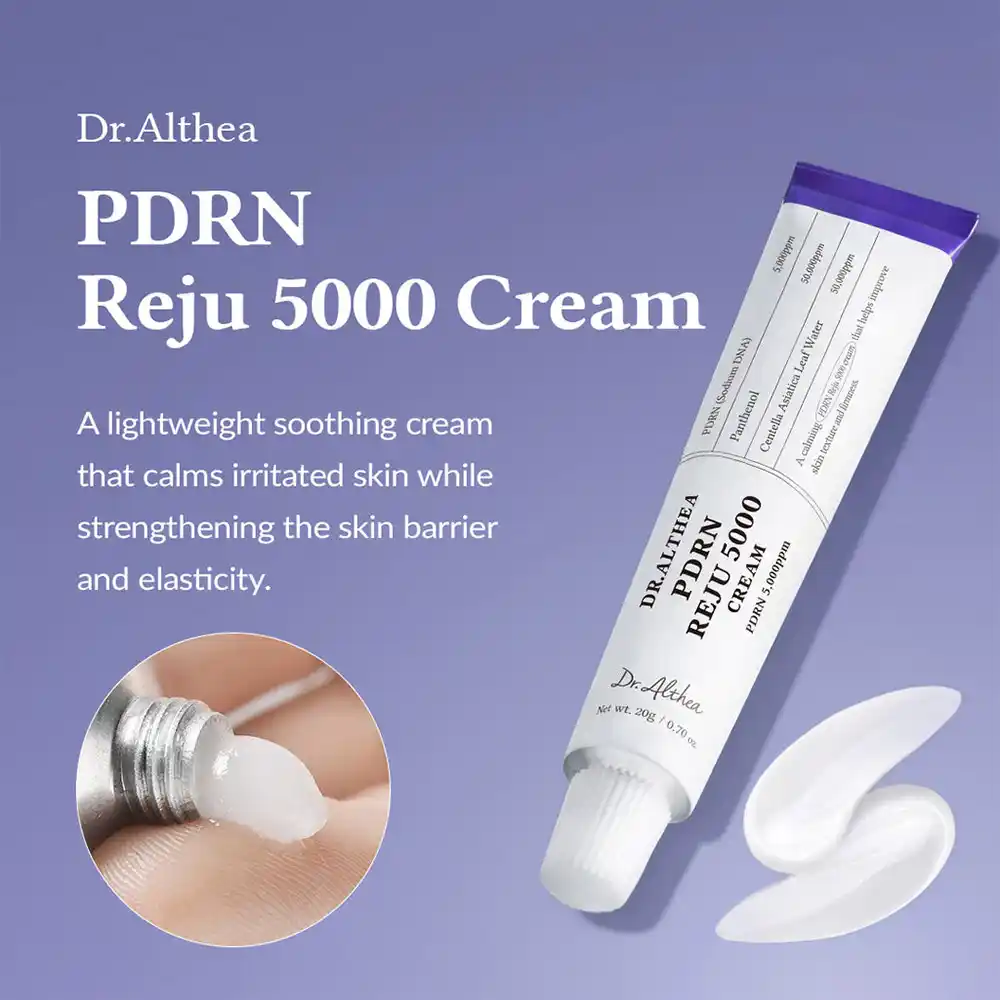 کرم ترمیم کننده دکترآلتیا Dr.Althea PDRN Reju 5000 | مرطوب کننده وتسکین دهنده