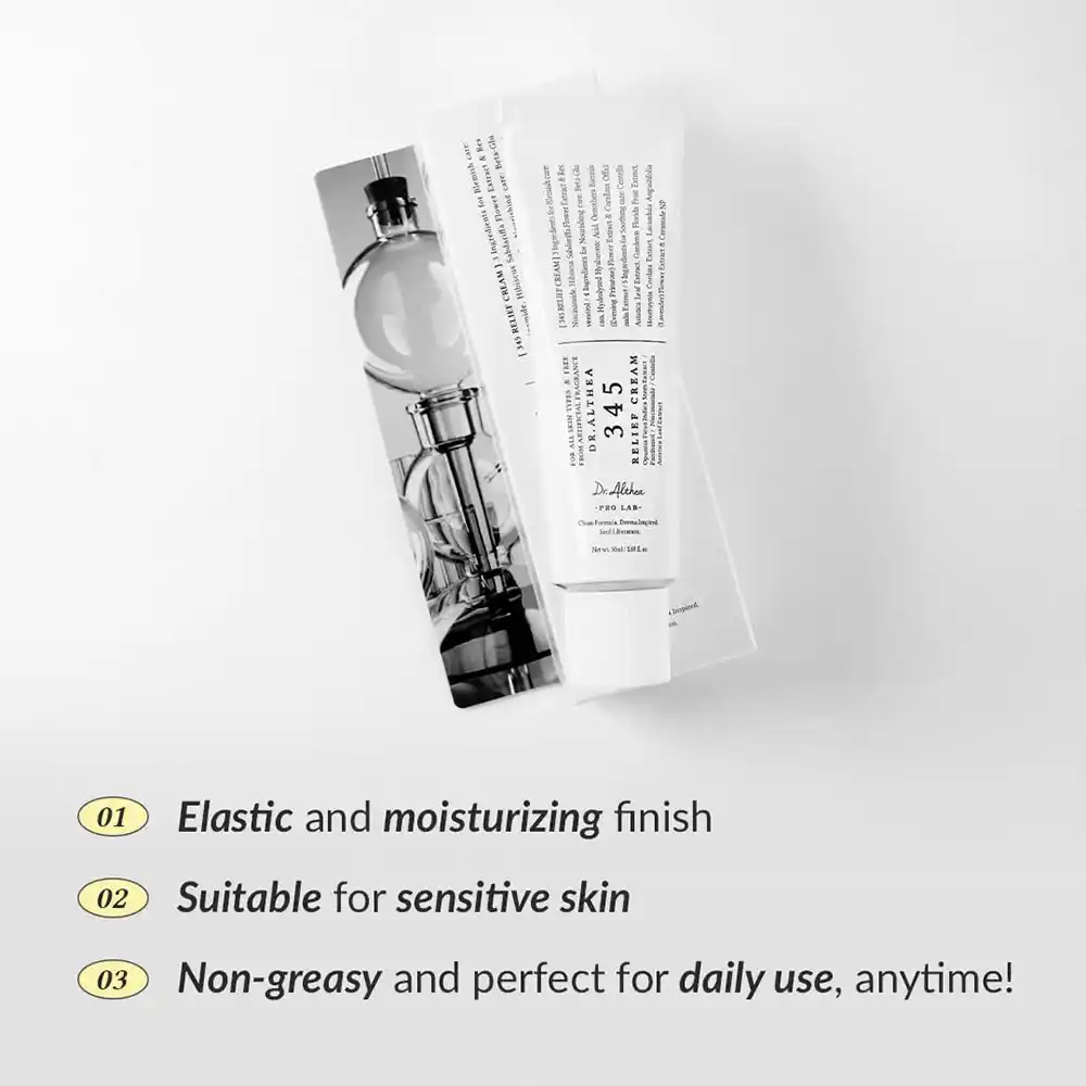 کرم مرطوب‌کننده و ضدلک دکترآلتیا Dr.Althea 345 Relief Cream | تسکین دهنده و روشن کننده