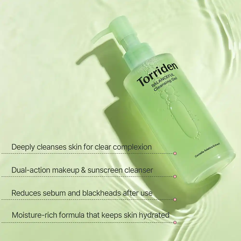 ژل شستشوی تسکین‌دهنده و روشن کننده سیکا توریدن Torriden BALANCEFUL Cleansing Gel