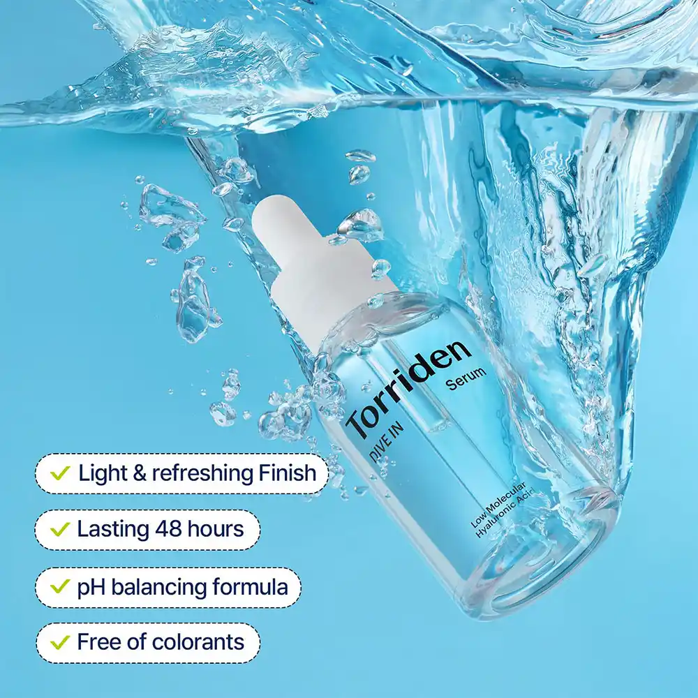 سرم آبرسان توریدن Torriden Dive-In Hyaluronic Serum | آبرسانی عمیق پوست