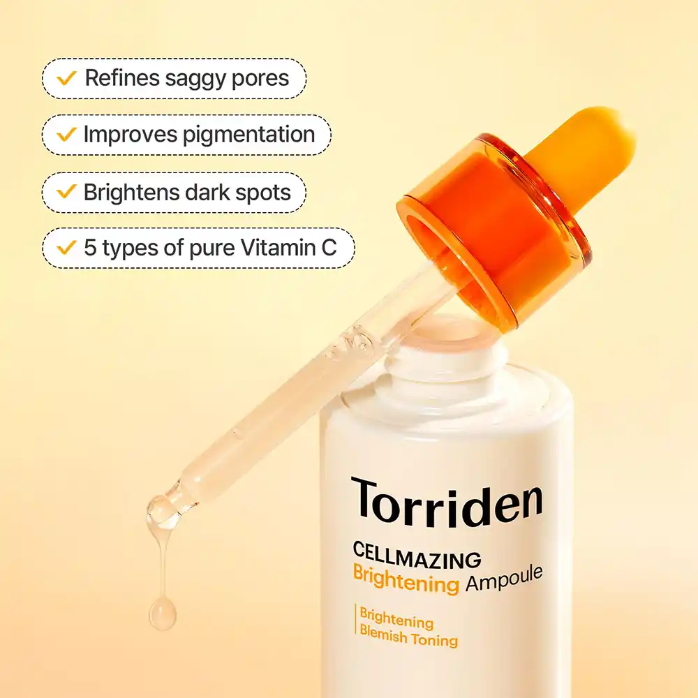 سرم ویتامین سی توریدن Torriden Cellmazing Vita C Ampoule روشن کننده و ضد لک پوست