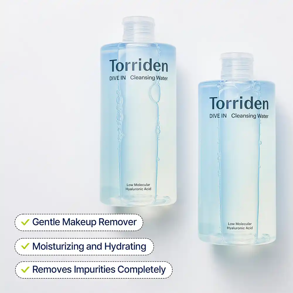 میسلار واتر آبرسان هیالورونیک اسید توریدن Torriden Dive-In Hyaluronic Acid Cleansing Water | پاک‌کننده آرایش وتسکین دهنده