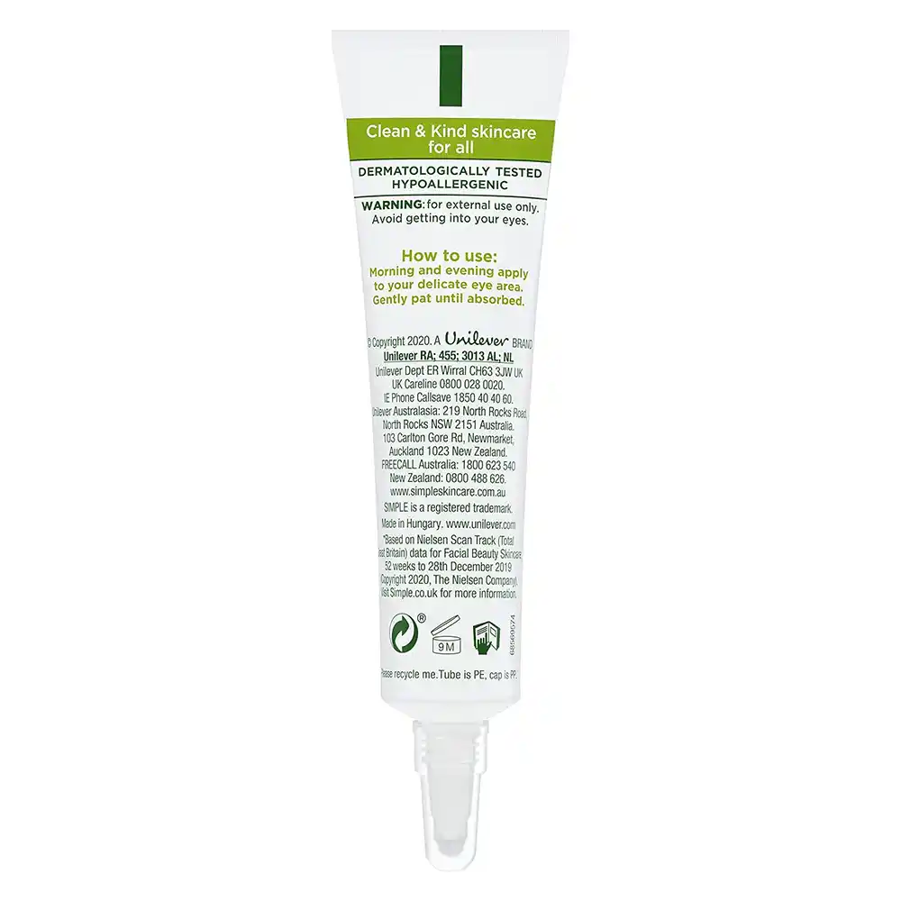 کرم دور چشم آبرسان و ضد پف سیمپل Simple Kind to Eyes Soothing Eye Balm
