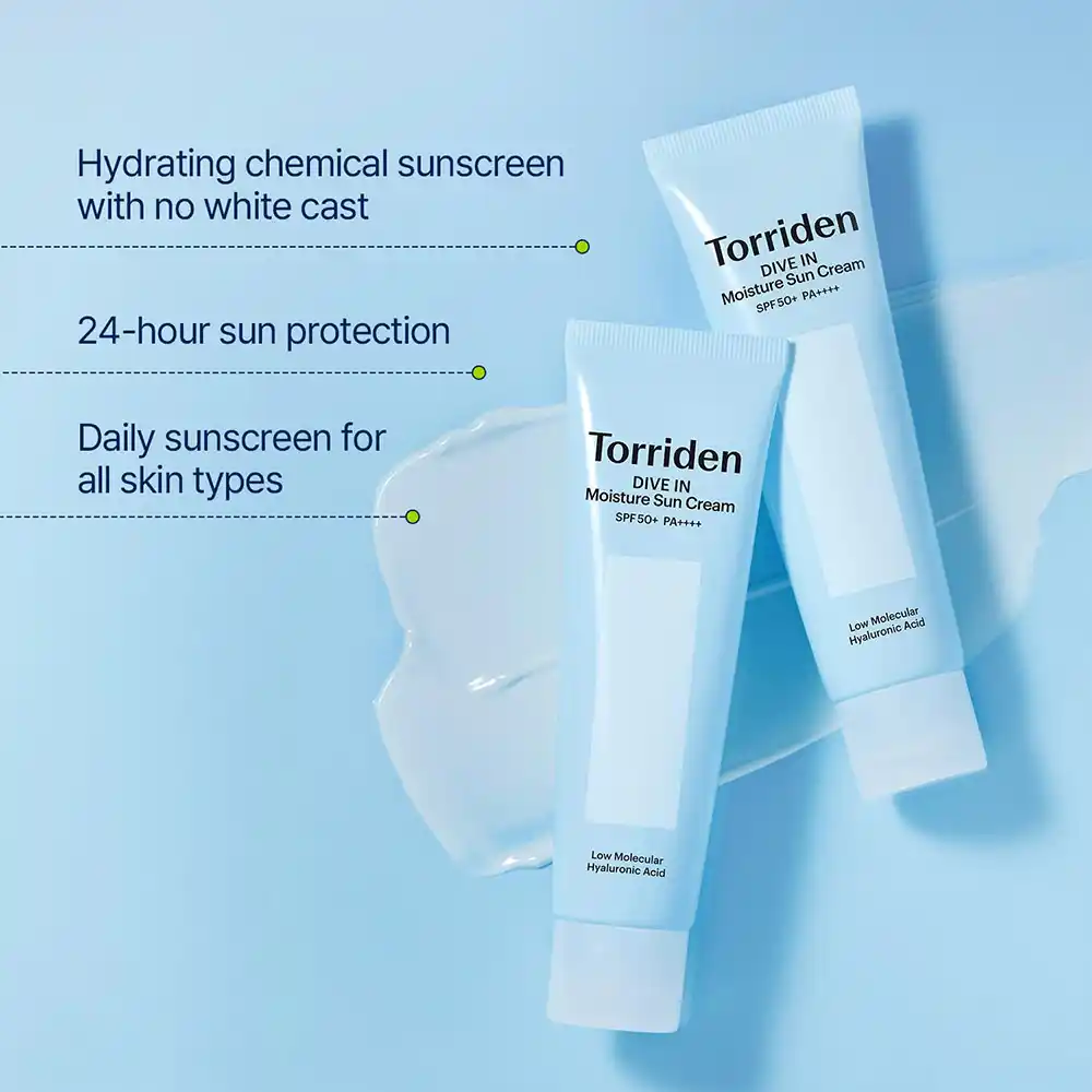 ضد آفتاب آبرسان هیالورونیک اسید توریدن SPF50 |Torriden DIVE-IN Watery Moisture Sun Cream