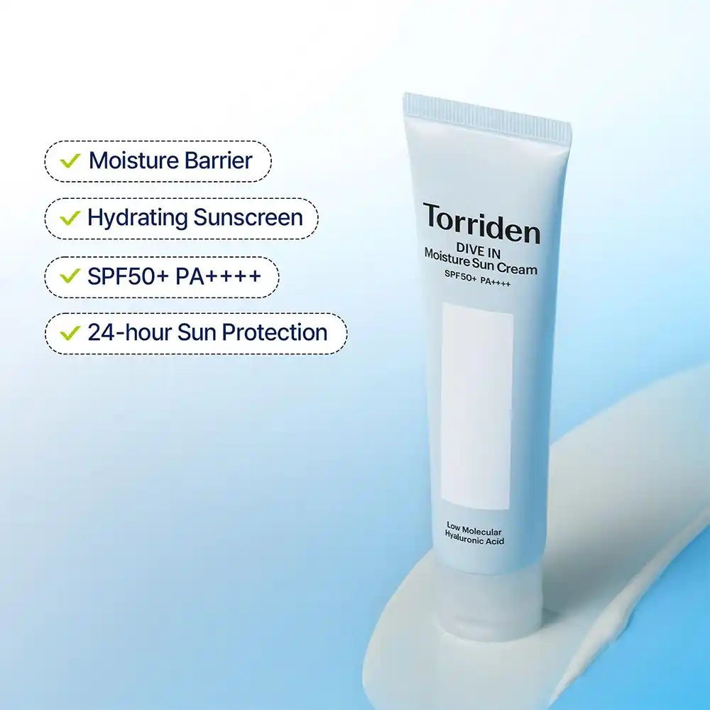 ضد آفتاب آبرسان هیالورونیک اسید توریدن SPF50 |Torriden DIVE-IN Watery Moisture Sun Cream