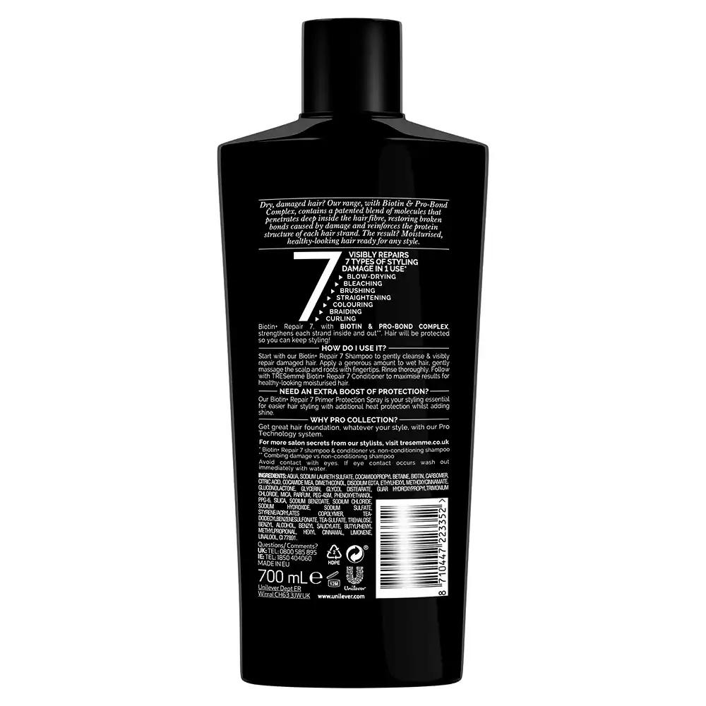 شامپو ترمیم کننده ترزمی Tresemme Repair & Protect 7 Shampoo | موهای آسیب دیده