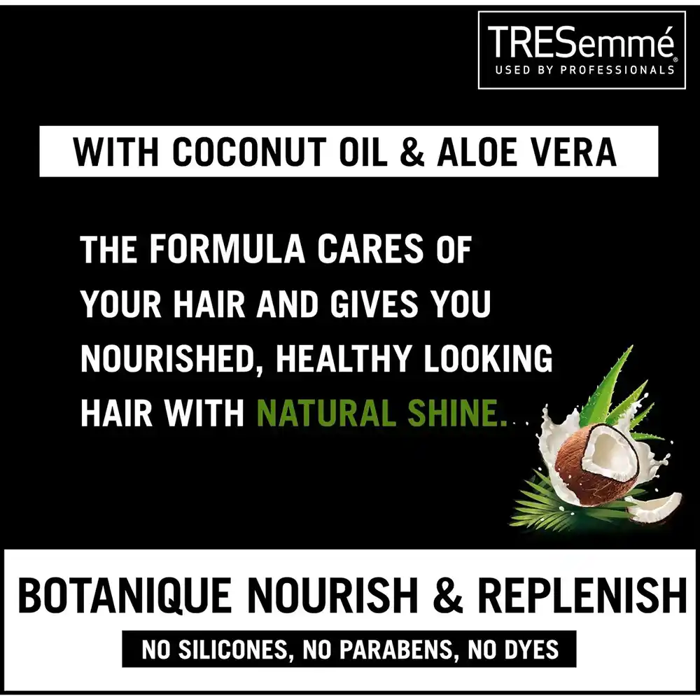 نرم کننده مو ترزمه Botanique روغن نارگیل و آلوئه ورا TRESemmé Botanique Nourish + Replenish Conditioner