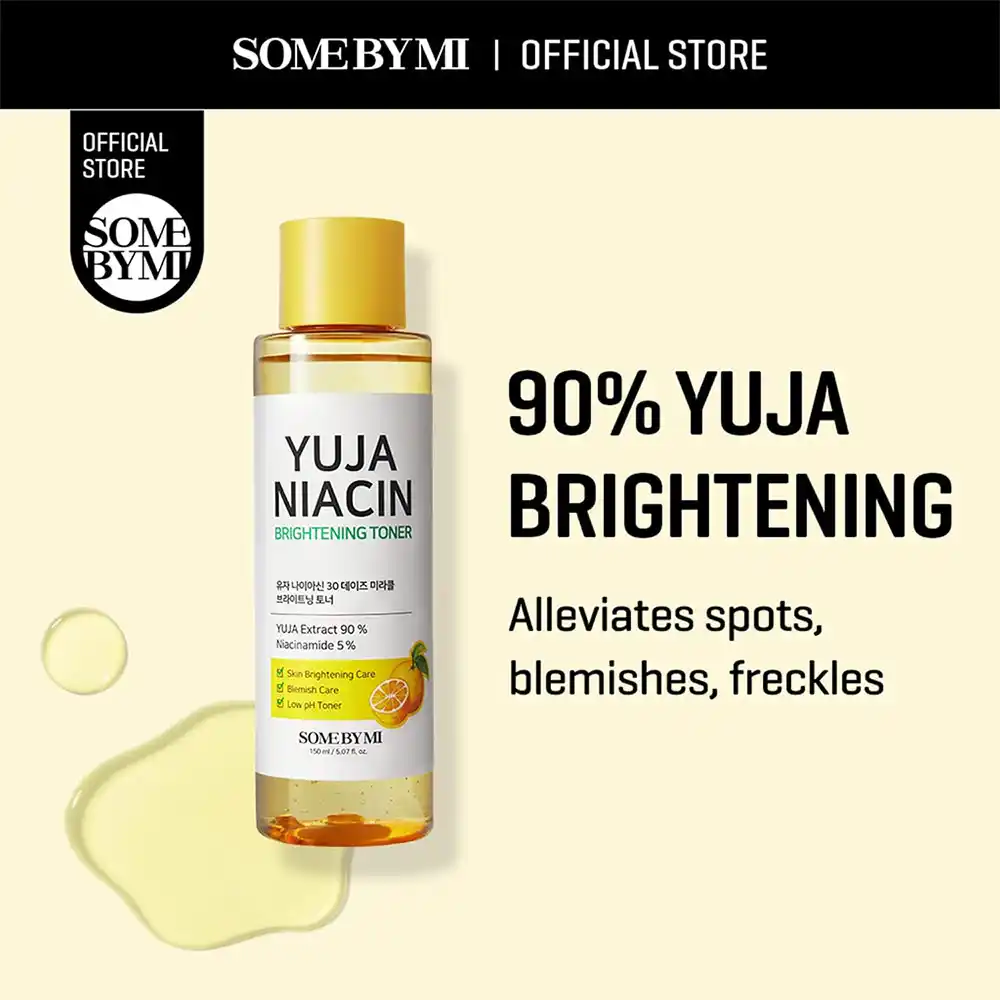 تونر ضد لک و روشن کننده یوجانیاسین سام بای می SOME BY MI Yuja Niacin Brightening Toner 150ml | آبرسان و شفاف‌کننده پوست