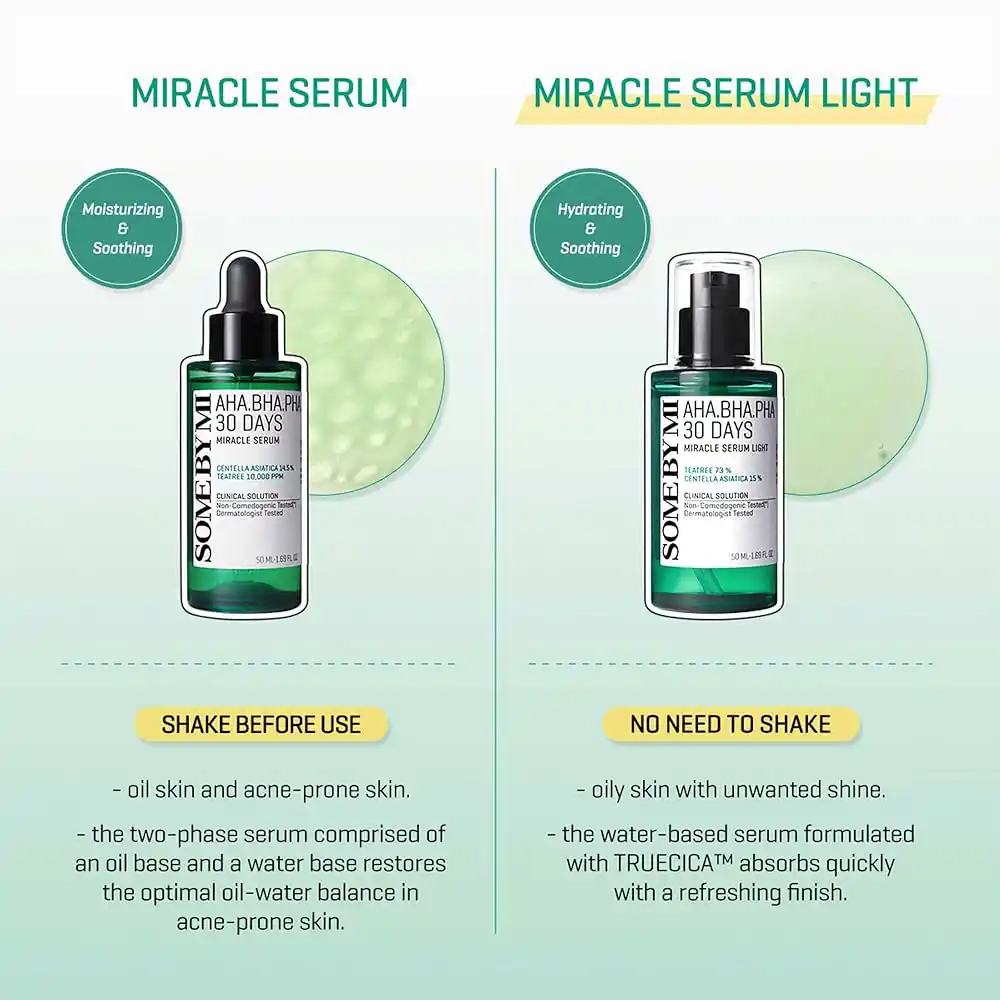 سرم ضد جوش سام بای می SOME BY MI AHA BHA PHA 30 Days Miracle Serum 50ml | کنترل چربی، کاهش جوش و منافذ باز