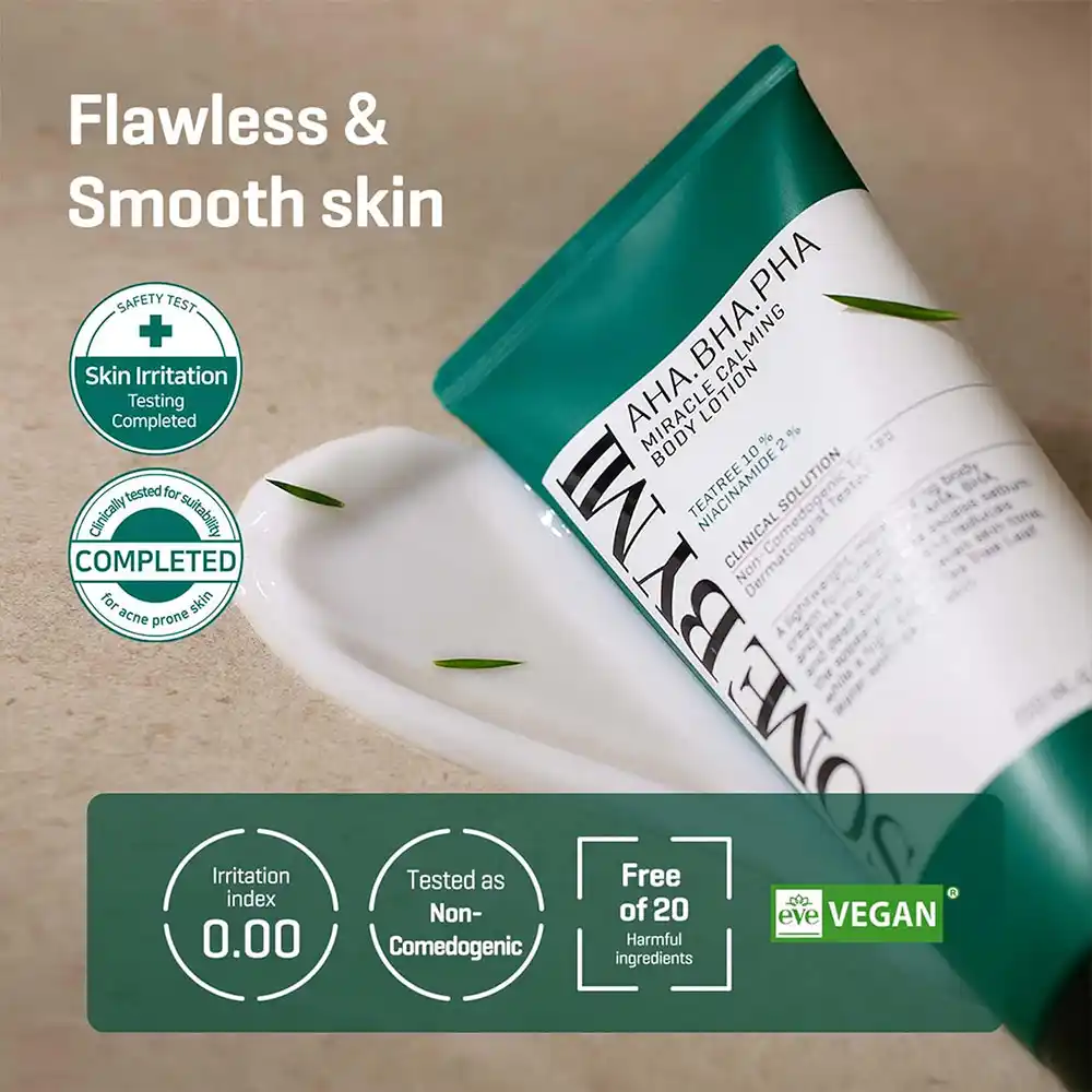لوسیون بدن میراکل ضد جوش سام بای می SOME BY MI Miracle Calming Body Lotion 200ml | ضد جوش، آبرسان و تسکین‌دهنده