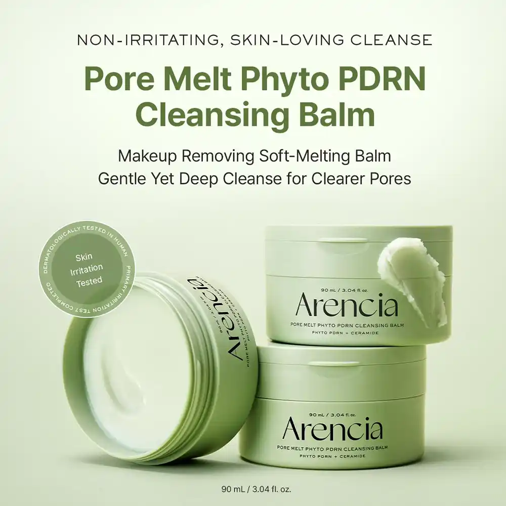 بالم پاک کننده عمقی منافذ آرنسیا ARENCIA Pore Melt Phyto PDRN Cleansing Balm | پاک کننده آرایش و جوش سرسیاه