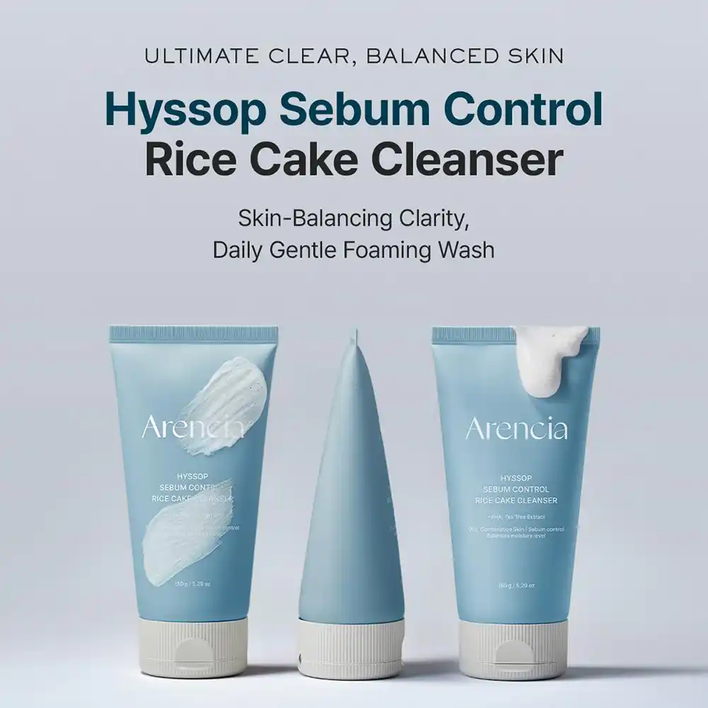 شوینده زوفا آرنسیا Arencia Hyssop Sebum Control Cleanser | کنترل چربی، منافذ و ضد جوش پوست