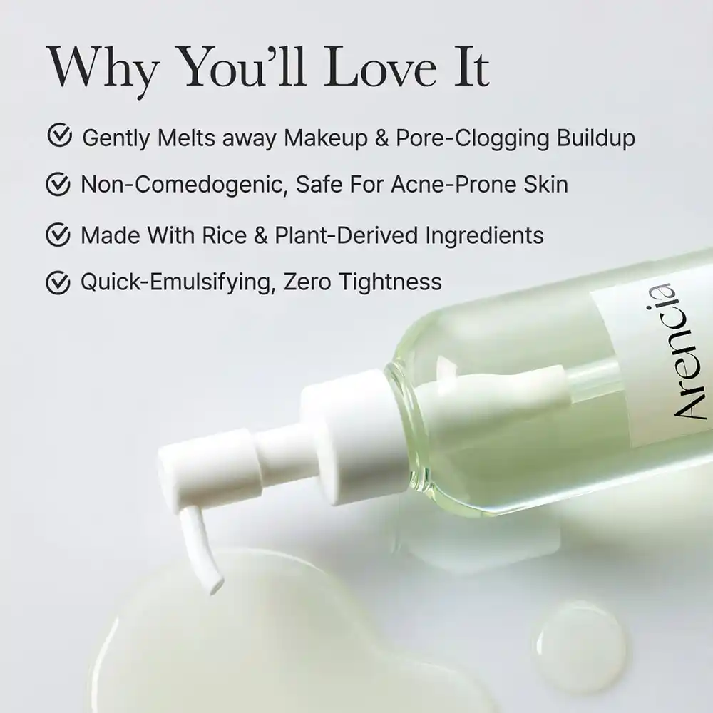 شوینده روغنی موچی آرنسیا Arencia Pore Melt Mochi Cleansing Oil | پاک‌کننده آرایش، منافذ و چربی پوست