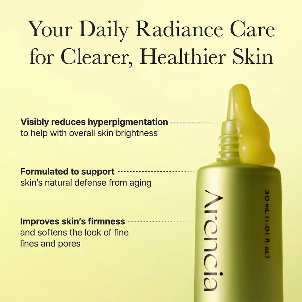 سرم دور چشم و صورت ویتامین C بوستر شات آرنسیا Arencia Vitamin C Booster Shot Serum | روشن‌کننده، ضد لک و مرطوب‌کننده پوست
