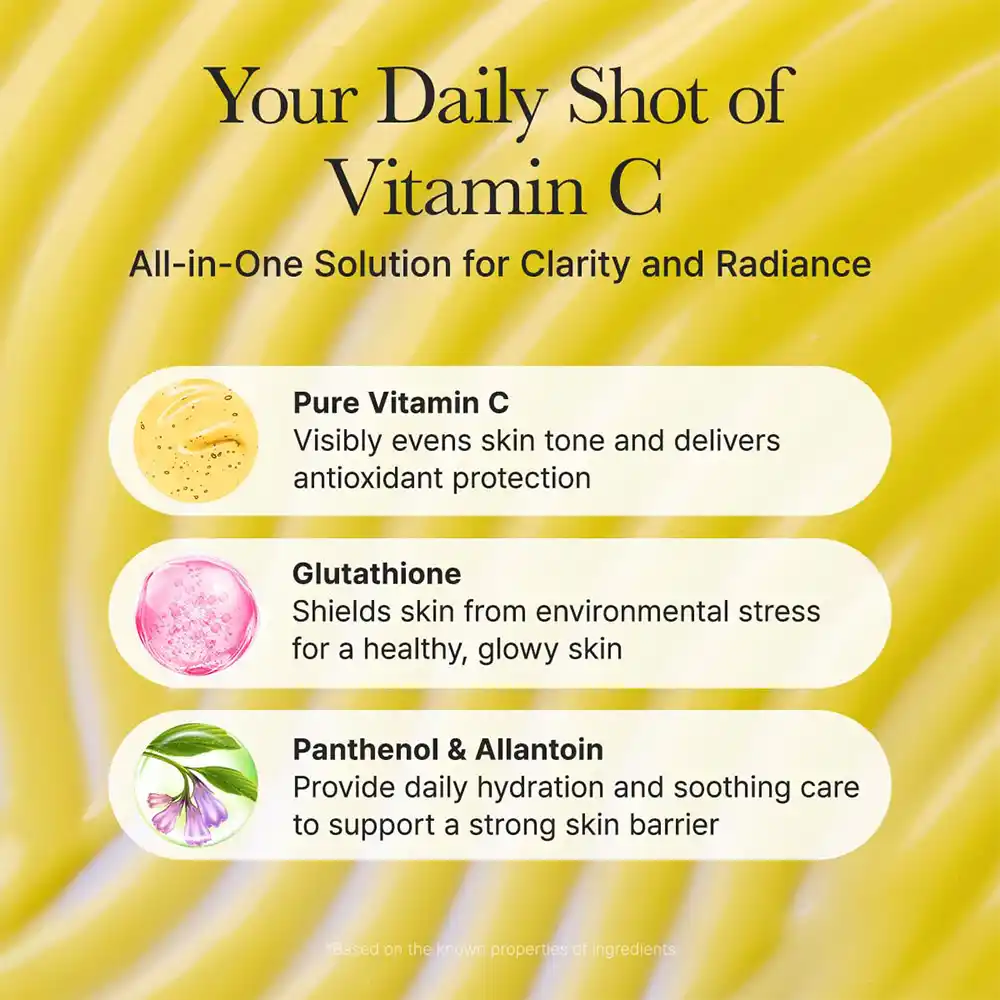 سرم دور چشم و صورت ویتامین C بوستر شات آرنسیا Arencia Vitamin C Booster Shot Serum | روشن‌کننده، ضد لک و مرطوب‌کننده پوست