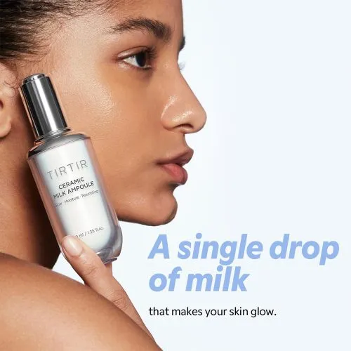 آمپول سراماید میلک تیرتیر TIRTIR Ceramic Milk Ampoule |مرطوب کننده و درخشان کننده